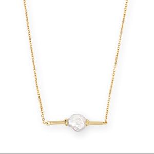 Kendra Scott Emberly Gold Pearl Necklace